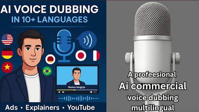 create ai voice dubbing for your commercial or promo