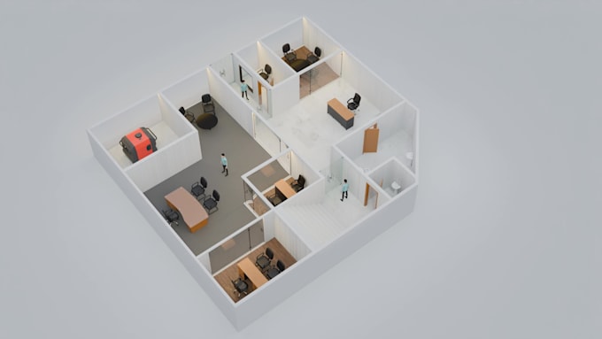 design a 3d floor plan layout with realistic visualization and high quality