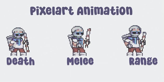 make pixel art characters and animations for your games