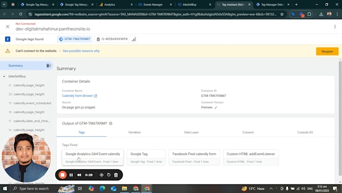 lead, calendly, hubspot form, facebook pixel, gravity, iframe tracking in GTM