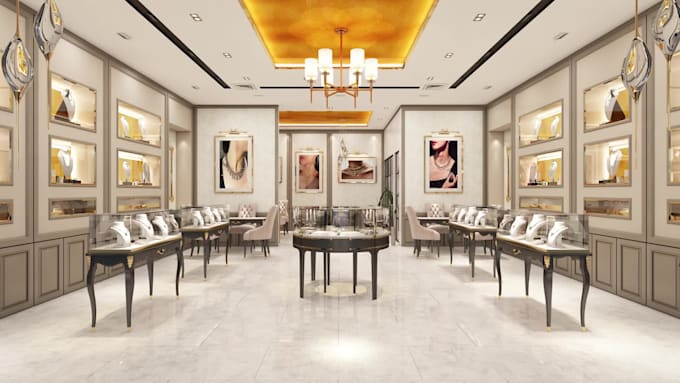 design modern interior and exterior for your retail store or shop
