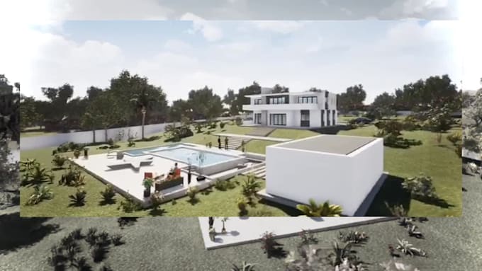 design 3d model and render the 3d architectural buildings