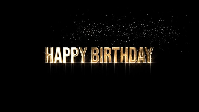 create gold silver particles title and text animation in 24 hours