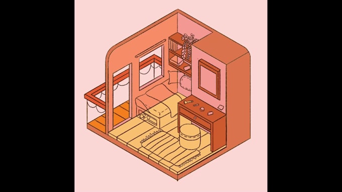 create unique 3d illustration with ipad and hand draw