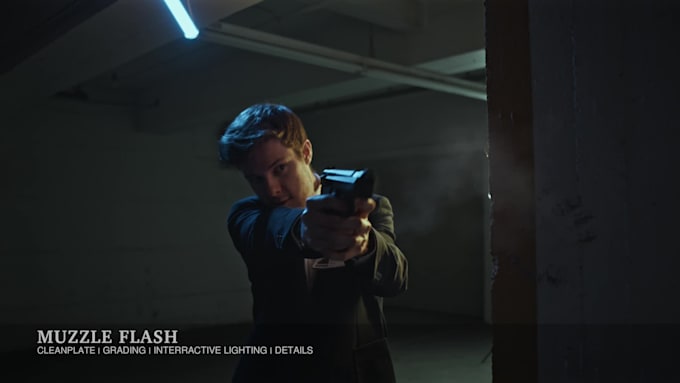 create realistics and cinematographics muzzle flashes