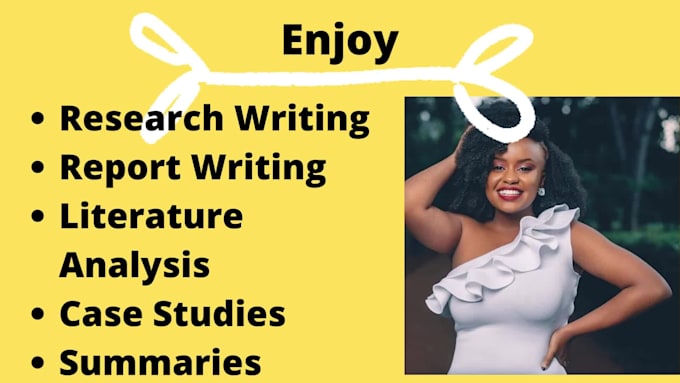 write your research and summaries