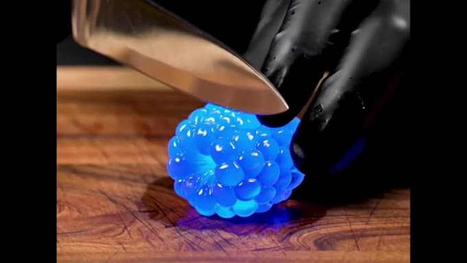 create glass fruit cutting ai asmr video and more using google veo 3