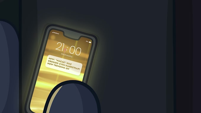 nft crypto illustration and animation