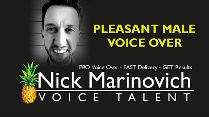 record your script with pleasant male voice over