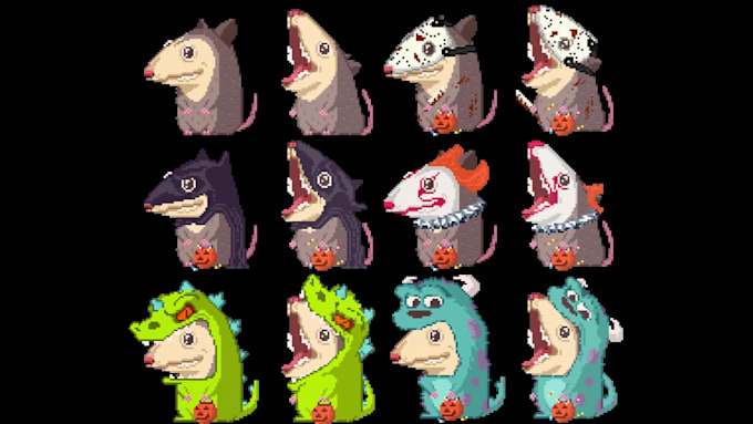 Create animated pixel art mascots for your stream by Kirkdesign | Fiverr