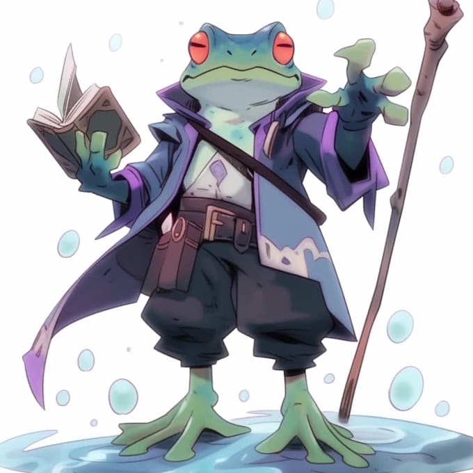 Create a character concept from a drawing or explanation by