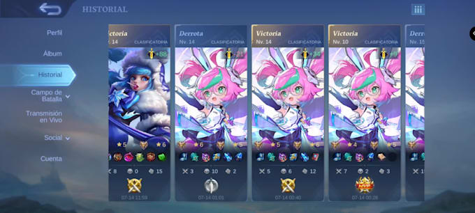subire tu cuenta de mobile leyends o otros juegos