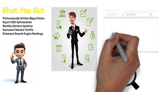 write and post 30 premium pro monthly SEO blog articles