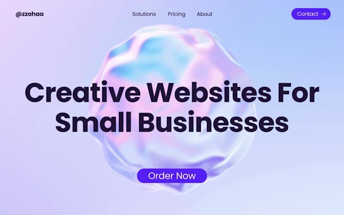 create a website for small businesses and professionals