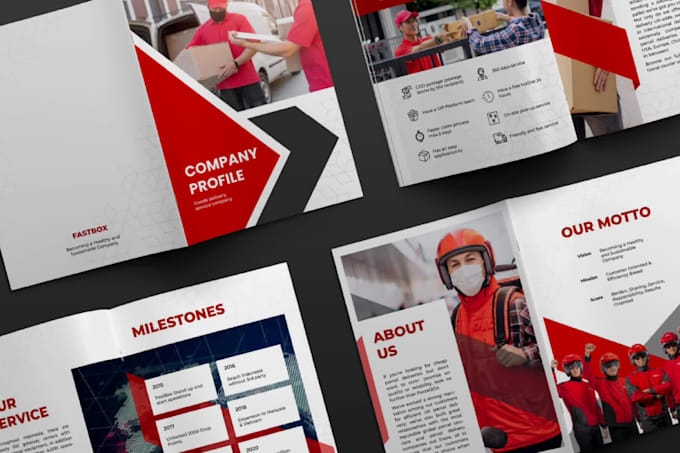 design an attractive company profile brochure