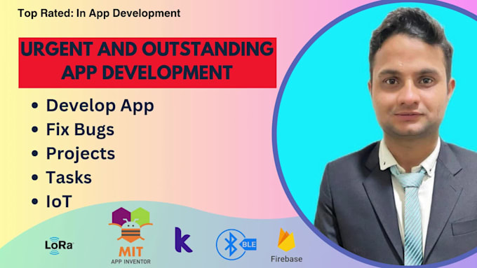 make urgent iot app using mit app inventor, fix bugs in 12 hours