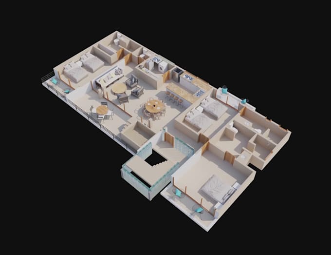create realistic 3d floor plans for real estate listings