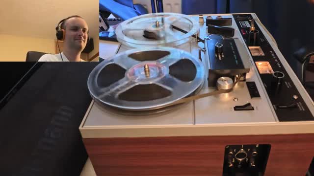 process your sound through an akai 4000 reel to reel player