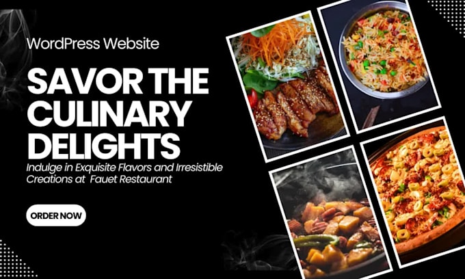 create restaurant booking and food delivery website
