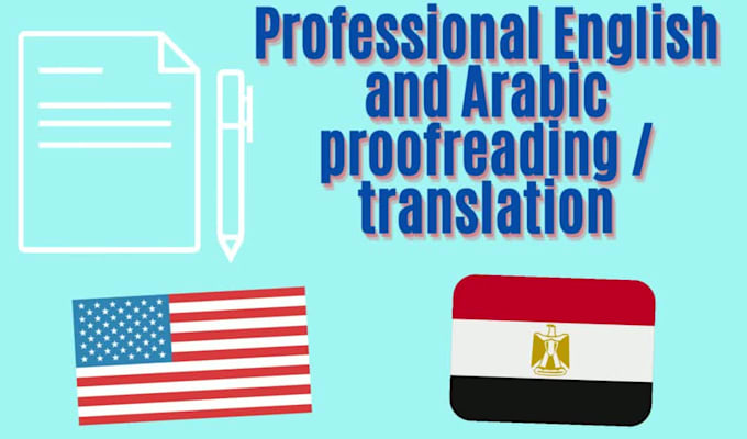 edit and proofread your english and arabic text perfectly