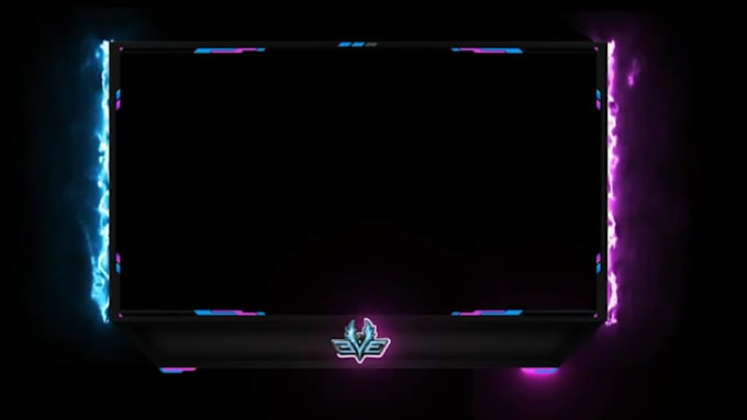 design animated twitch overlay, facecam, screen for stream