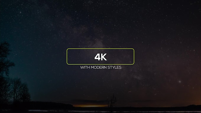 create a modern title for your video in 24 hours