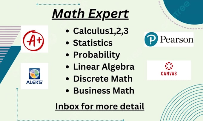 be your tutor math mathematics statistics calculus algebra assignment expert