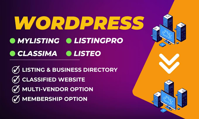 build wordpress listing directory and classified site