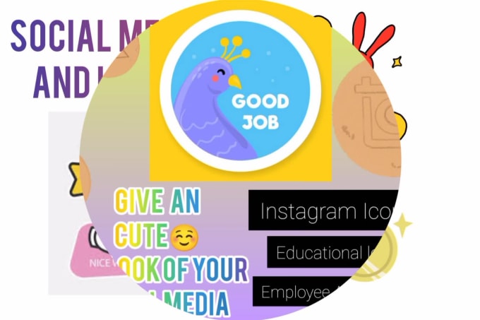 Give your social media a new look with my ado icons and logo by