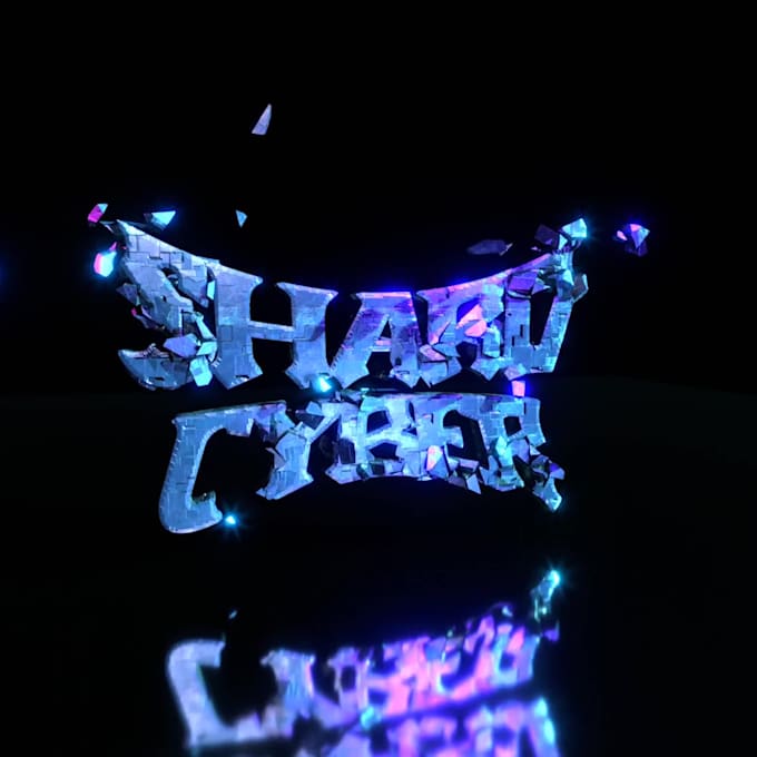 do design 3d y2k and chrome typefaces logo animation for brand