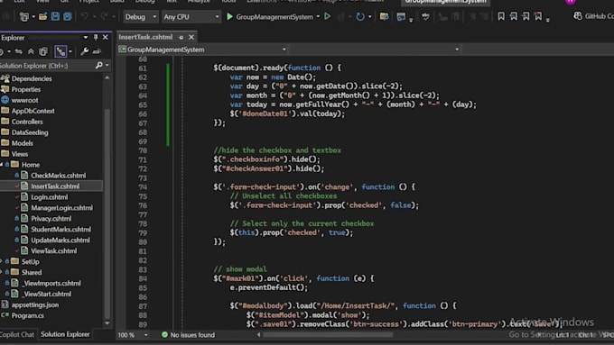 develop custom asp dot net core web app, mvc, web API, rest API application