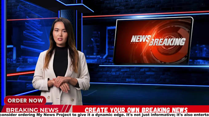 create a breaking news video with ai spokesperson