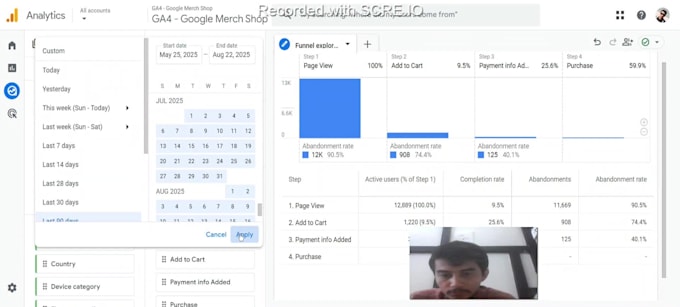do website funnel analysis using google analytics