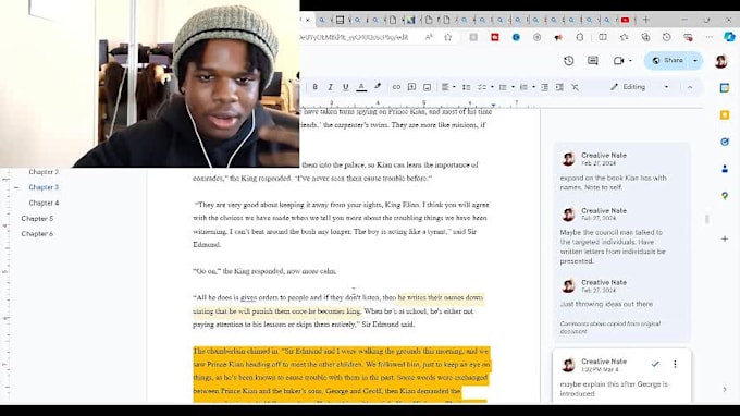 beta read your novel and provide genuine feedback