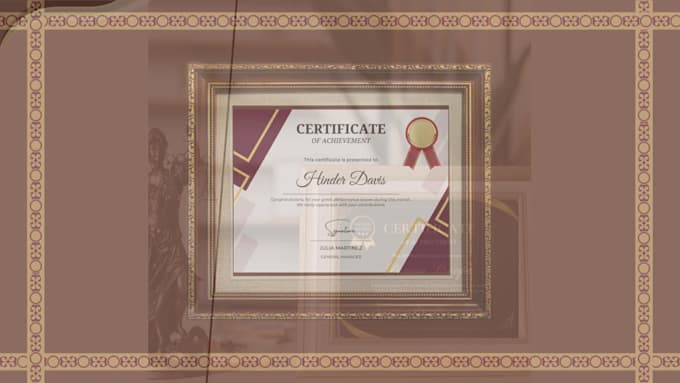 do professional certificate design