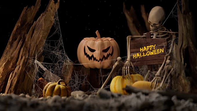make halloween party invention greetings video