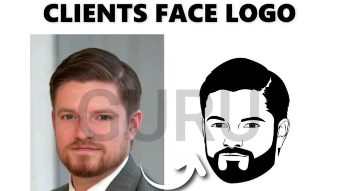 create stylish face logo quickly