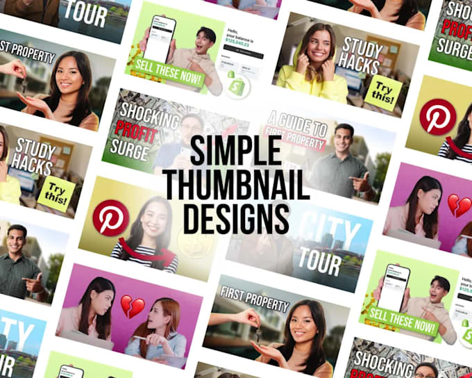Design simple eyecatching youtube thumbnails to boost ctr by Karyara ...