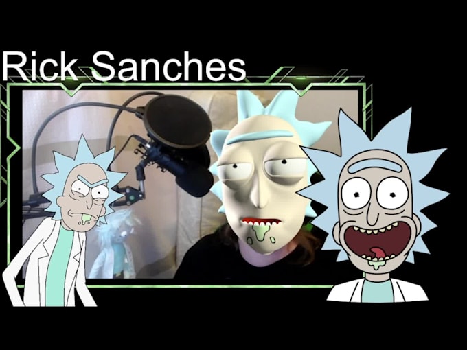 record an expert voiceover as rick and mortys rick sanchez