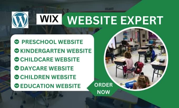 build education website, daycare, montessori school website, homecare website,