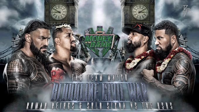 make wrestling custom match card of my catalogue