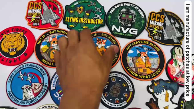 make custom pvc rubber logo patches  and embroidery  patches in cheap price