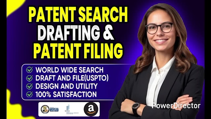do patent search, patent drafting and patent filing