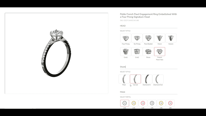 develop 3d product configurator and integrate on your website