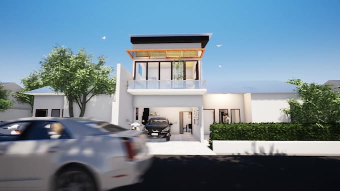 make 3d building using sketchup and rendering use twinmotion