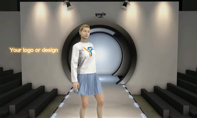 do 3d clothing mock up animation for your t shirt