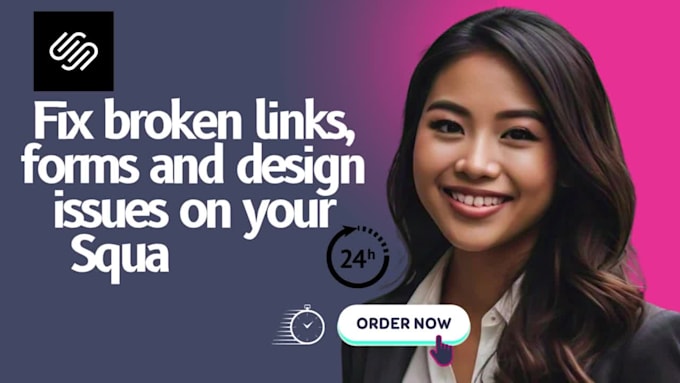 fix squarespace broken forms, navigation or layout problems, design issues