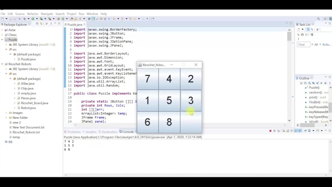 code in c, cpp, java, python programming tasks and projects