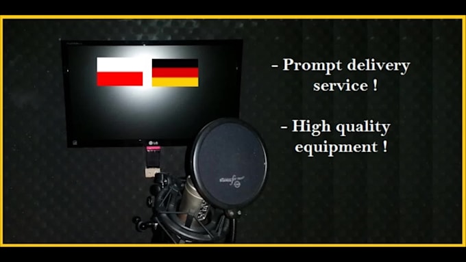 record a professional polish or german voice over