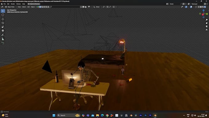 create a scene based on your imagination in blender